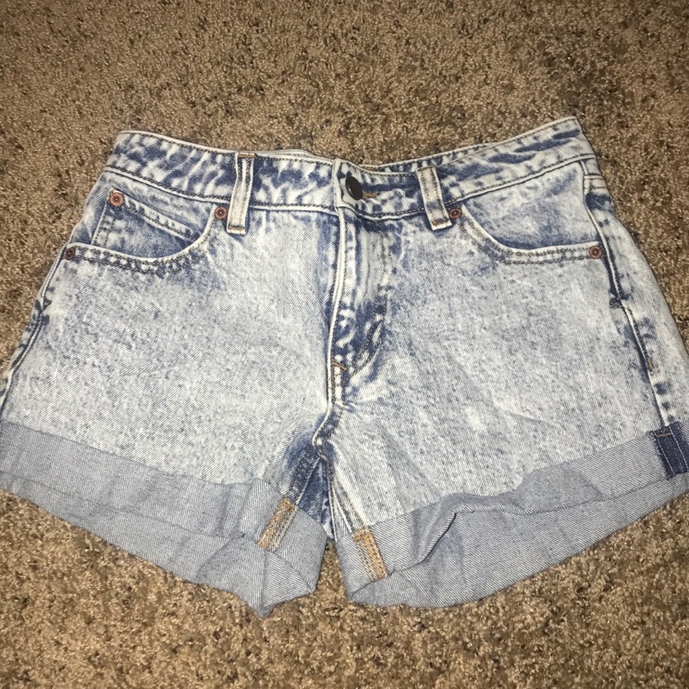Volcom Acid Wash Jean Shorts
